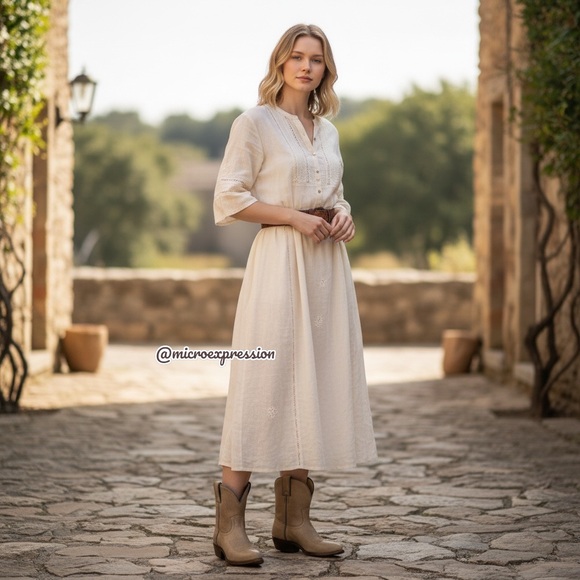 Frye Billy Pull On Taupe Leather Cowboy Short Boot - Picture 3 of 16